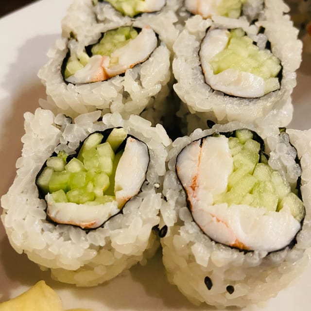 Shrimp Cucumber Roll.